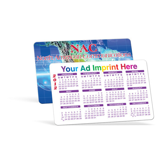 Plastic Calendar Card Promotional 4AllPromos