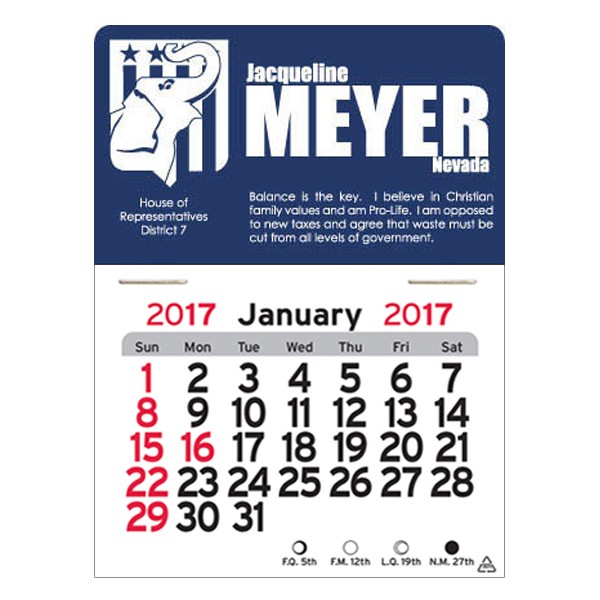 Republican PeelNStick® Calendar 4AllPromos