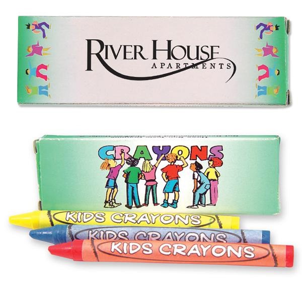 Custom 3 Pack Crayons with Logo | Promotional Crayons in Bulk