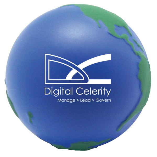 Earth Globe Stress Relief Squeezie Ball | Custom Stress Balls in Bulk