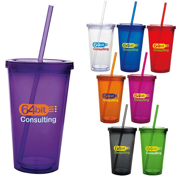 Colorful Acrylic Tumbler Custom Imprinted | Promotional Tumblers