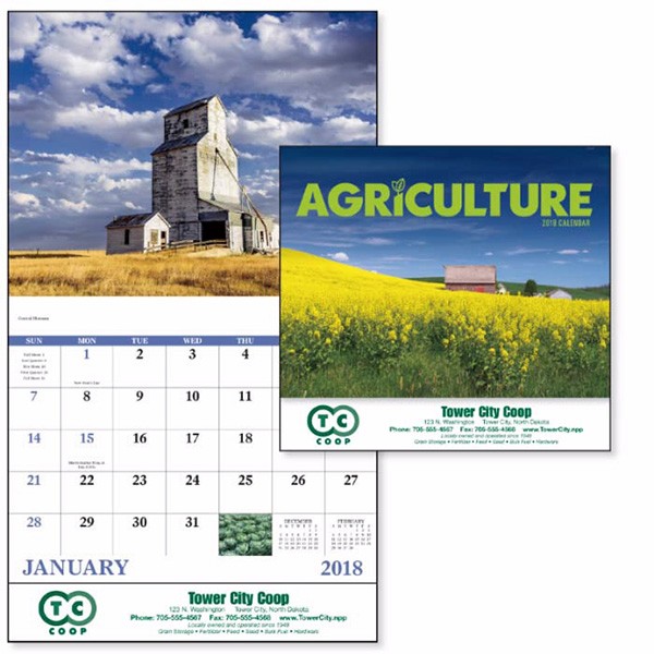 Agriculture Themed Wall Calendar Promotional Calendars Wholesale