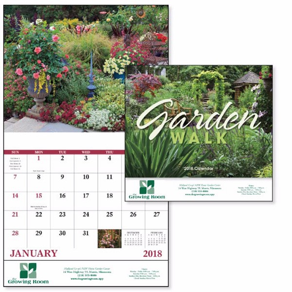 Garden Calendar with Bold Imprint Custom Calendars Wholesale