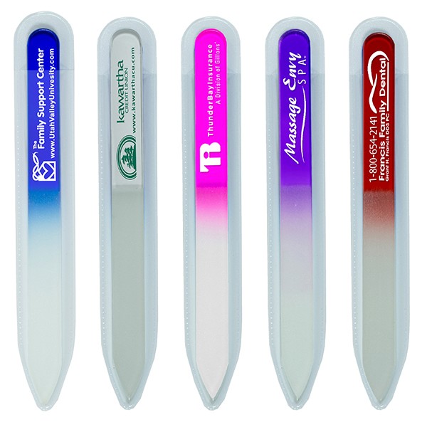 Tempered Glass Nail File | Unique Bulk Personalized Glass Nail Files ...