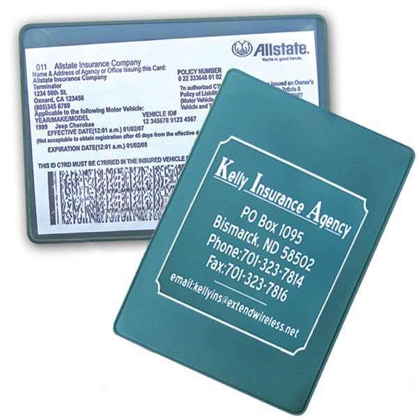 Custom Imprinted Insurance Card Holder Promotional Card Holders