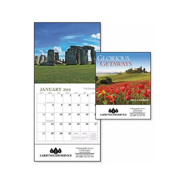 Custom 12-Month Mini Calendar | Glorious Getaways | Mini Calendars