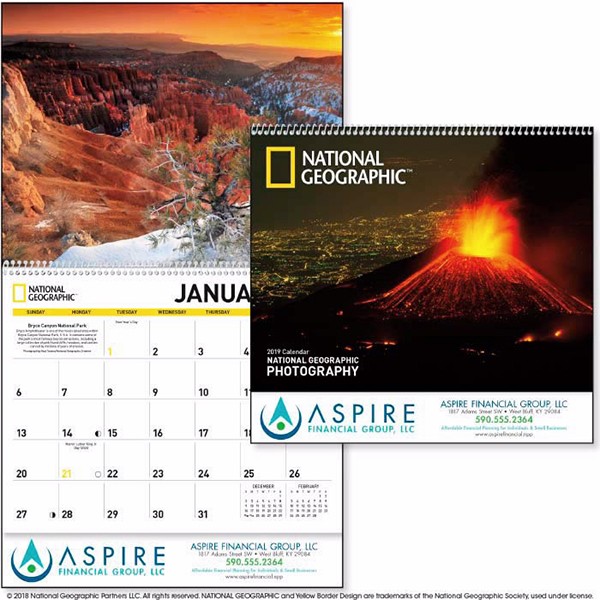 Imprinted NatGeo Photography Premium Calendar Wholesale Calendars