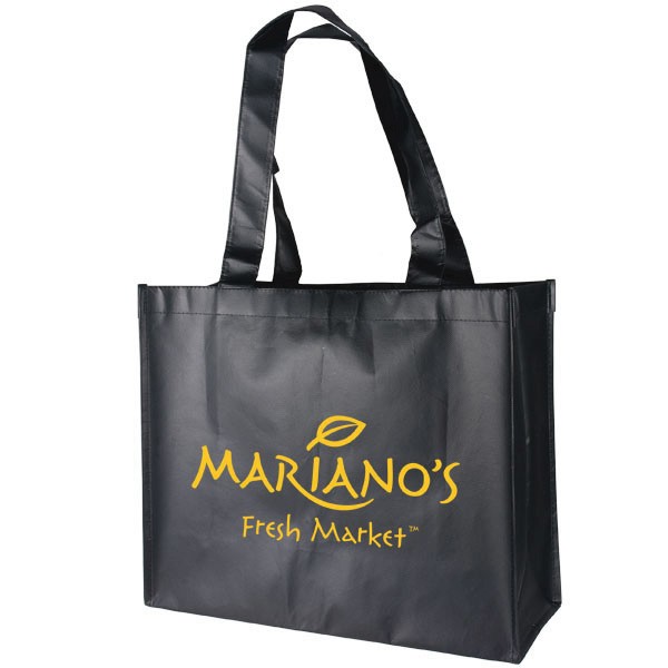 16x13 Wholesale Laminated Tote Bags with Imprinted Logos | Eco Tote