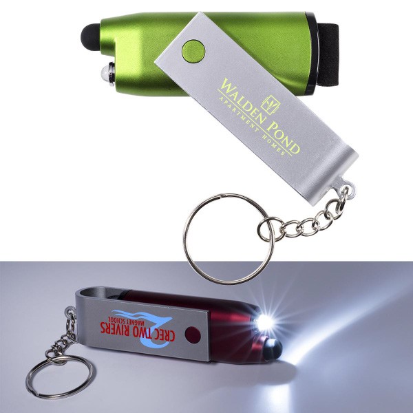 Stylus Keychain Light with Logo | 4AllPromos