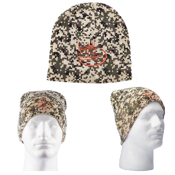 Custom Embroidered Digital Camo Knit Beanie | Promo Beanies in Bulk