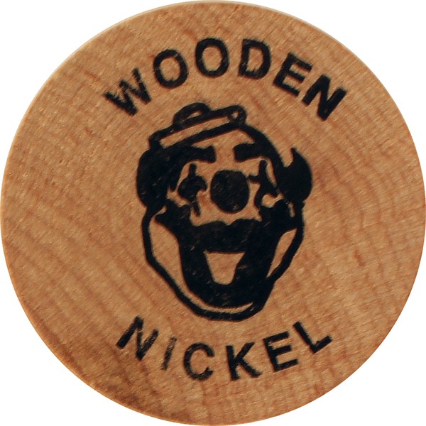 Custom Wooden Nickel With 21 Stock Art Designs | 4AllPromos