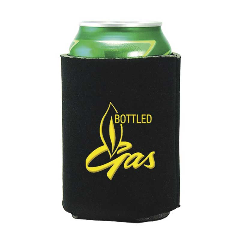 Promotional Collapsible Foam Can Cooler Holder - 2 Sides - Custom