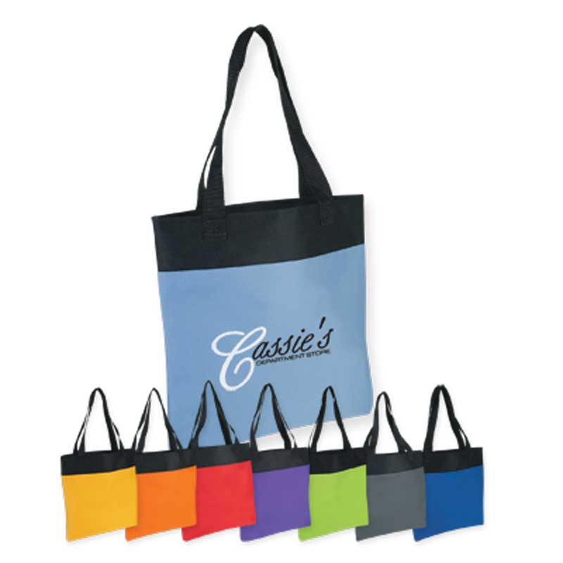 Shoppe Tote Bag-Black Top- Promotional | 4AllPromos