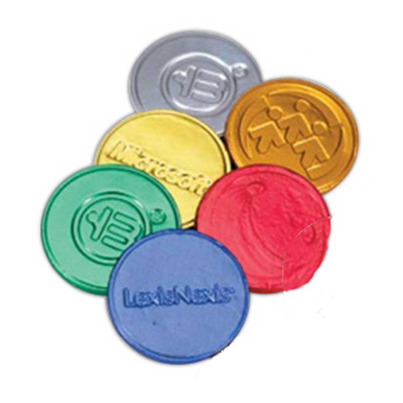 Embossed Chocolate Custom Coin | 4AllPromos