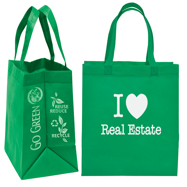 Go Green - Planet Earth Grocery Tote Bag - Davson Sales