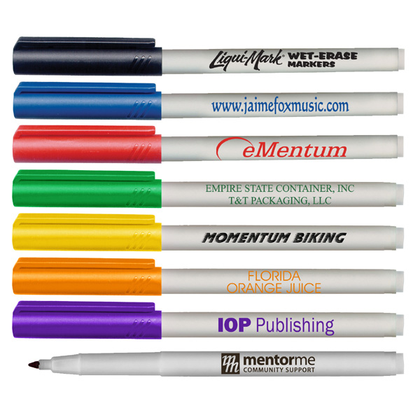 Promotional Low Odor Bullet Tip Dry Erase Markers - USA Made $0.65