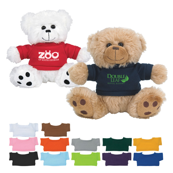 teddy bear with logo t shirt