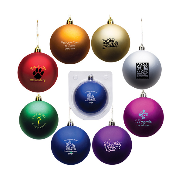 Holiday Color Ornament Box Custom Logo | 4AllPromos