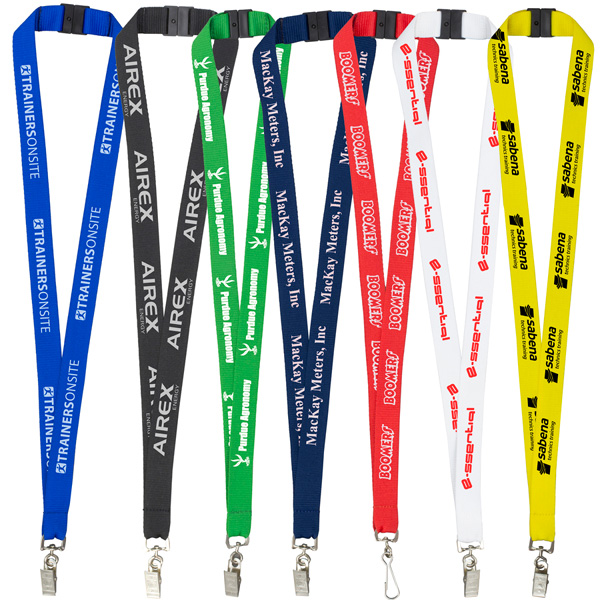 Polyester Lanyard with Custom Imprint - 3/4