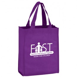 Imprinted Cotton Fashion Tote With Rope Handle | Promotional Tote Bags